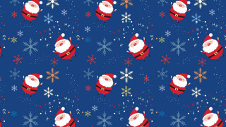 Blue santa snowflakes stars naive - blue free wallpaper for desktop