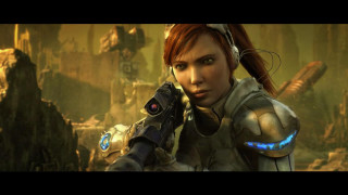 Futuristic woman gun arm armor - mass effect free wallpaper