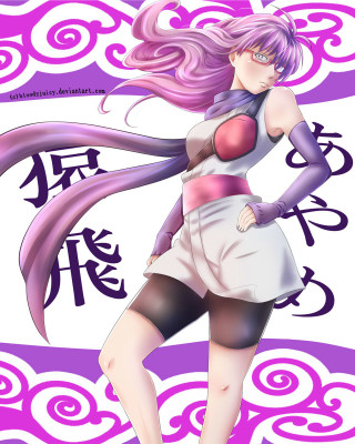 Woman pinkdress purplebackground longhair mangadrawing - purple free wallpaper