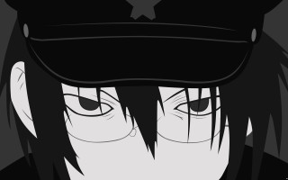 Man hat star cap head - lineart free wallpaper