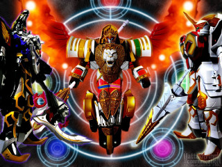 Animated characters motorcycles flames circles - animated free wallpaper