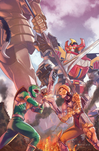 Cartoon fight people giant robot - a cartoon free wallpaper