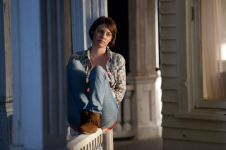 Porch woman crossed portrait blurry - a porch free wallpaper