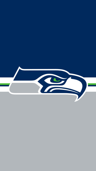 Seattle football logo blue gray - free bird wallpaper