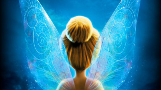Fairy blue tail yellow dress - a fairy free wallpaper