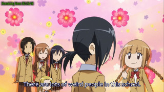Pink flower group 5girls school - the anime free wallpaper