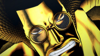 Man yellow mask glasses yellow - baiōken eishun free wallpaper for desktop
