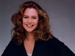 Woman smiling blackjacket whiteblouse blonde - a black collar free wallpaper