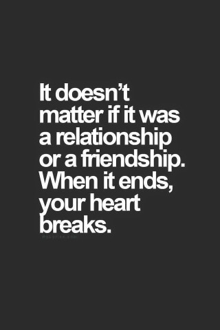 Relationship friendship end quote inspiration - free love wallpaper