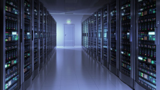 Long hallway shelves data storage - a long hallway free wallpaper