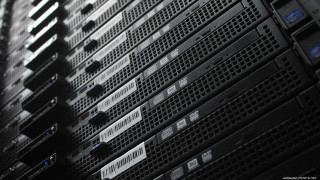 Servers stacked server room clock - the wall free wallpaper