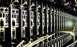 Servers wires green light server - a green light free wallpaper