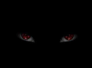 Cat eyes glowing red dark - the dark free wallpaper