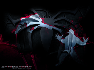Spiderman suit red black paint - paint splatter free wallpaper
