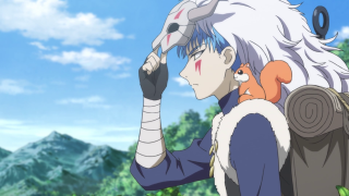 Person backpack cat sky mountains - their back free wallpaper