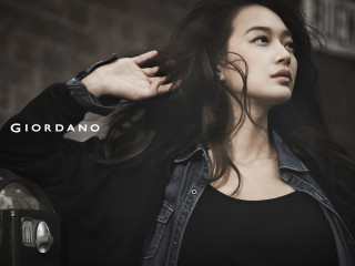 Woman long hair brick wall 4 - a brick wall free wallpaper for desktop