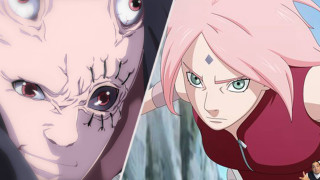 Anime pink hair blue eyes 2 - a demon face free wallpaper