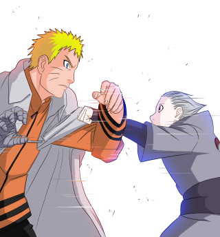 Man fighting gray orange outfit - another man free wallpaper