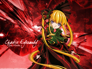 Anime girl blonde blue dress 2 - a yellow ribbon free wallpaper