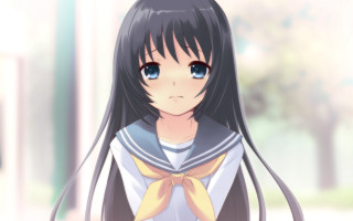 Chizuko yoshida black haired sailor - serious free wallpaper for desktop