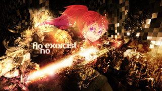 Girl red hair sword checkered - background free wallpaper