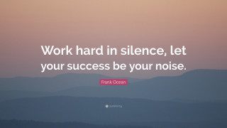 Work hard silence success mountain - inspirational free wallpaper