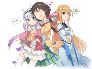 Anime girls long hair blue 16 - a cat ear free wallpaper