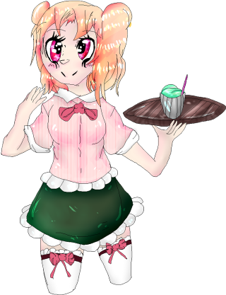 Girl holding tray cupcake plate - a tray free wallpaper