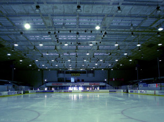Hockey rink lights ceiling background - the ice free wallpaper