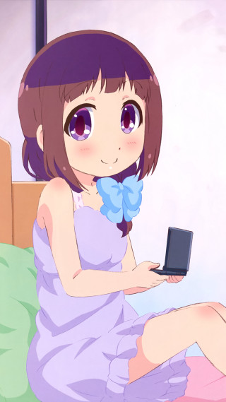 Girl purple dress bed laptop - purple free wallpaper