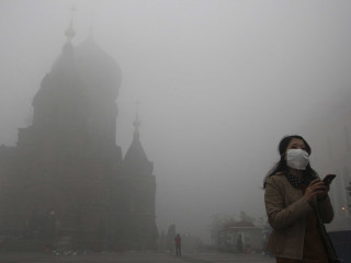 Woman face mask church foggy - grim free wallpaper