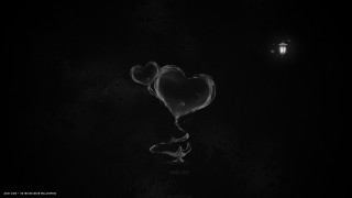 Heart shaped balloon floating lantern - balloon free wallpaper