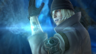 Man hat gloves hands up - his hand free wallpaper