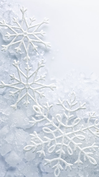 Snowflake white surface snowflakes red - free winter wallpaper