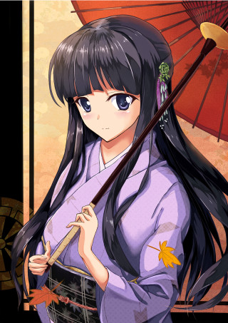 Woman umbrella stick purple outfit - purple free wallpaper