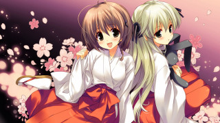 Anime girls long hair white 3 - white hair free wallpaper