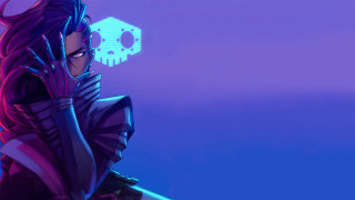 Woman skull purple background skull - a skull free wallpaper