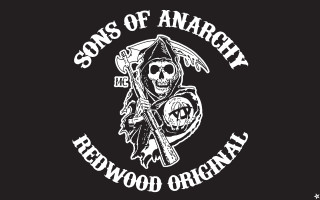 Skeleton baseball bat sons anarchy - a silk screen free wallpaper