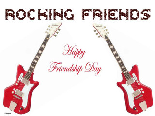 Red guitar happy friend day - elizabeth durack free wallpaper