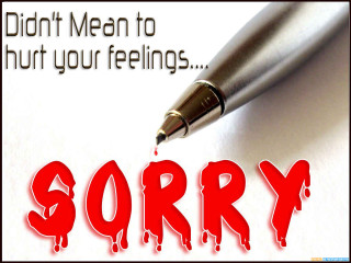 Pen writing sorry paper red 2 - a red marker free wallpaper