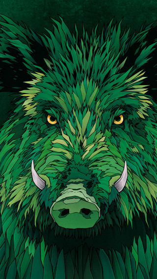 Green animal yellow eyes jungle - animal free wallpaper