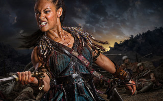Woman sword scene movie spartaion - afrofuturism free wallpaper