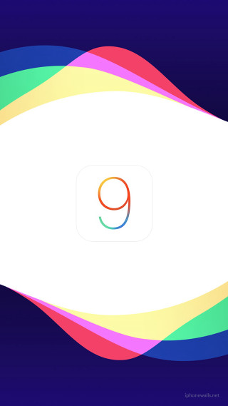 Colorful logo white blue red - wave free wallpaper