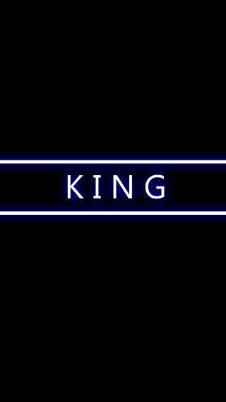 Blue neon sign king dark - neon free wallpaper