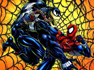 Spider man fight web poster - underground comix free wallpaper