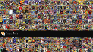 Comic book collage black background - underground free wallpaper