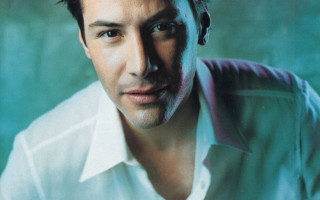 Man white shirt green background - his hair free wallpaper