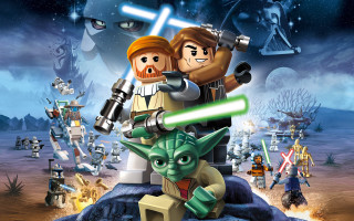 Lego star wars poster yoda - top of a rock free wallpaper