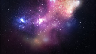 Colorful star cluster sky blue - space free wallpaper for desktop
