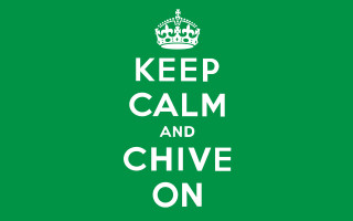 Green keep calm chive on - art free wallpaper